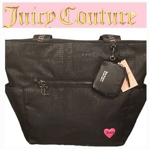 Juicy Couture Material Girl Tote Bag- Liquorice